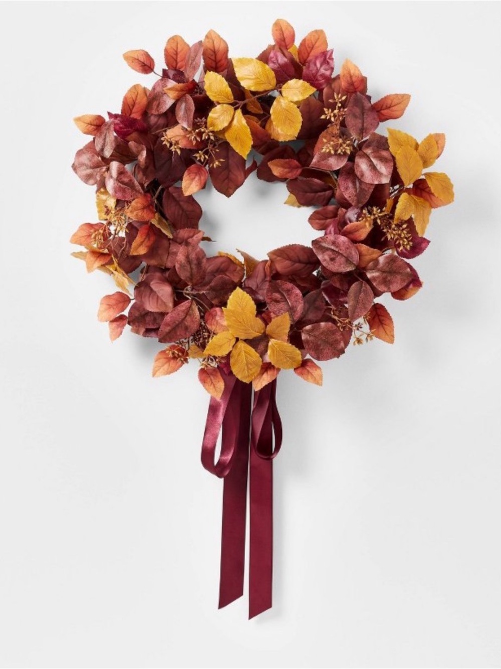 Mixed Fall Leaf Wreath - Threshold™ designed with Studio McGee